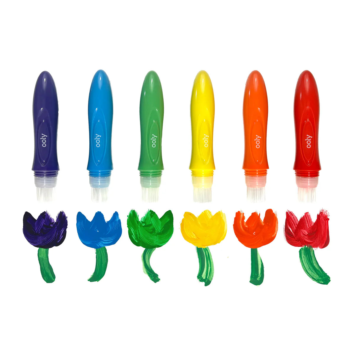 ooly Easy Squeeze Poster Paint Brushes