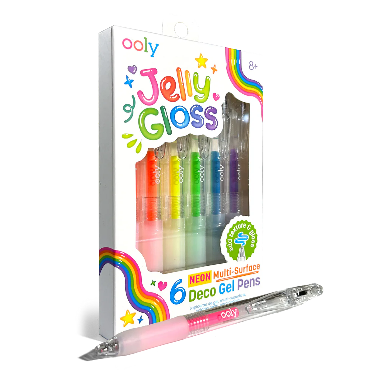 ooly Jelly Gloss Multi Surface Neon Deco Gel Pens