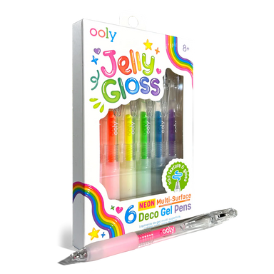 ooly Jelly Gloss Multi Surface Neon Deco Gel Pens