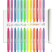 ooly Make No Mistake! Sparkle Glittery Erasable Markers - Set of 12