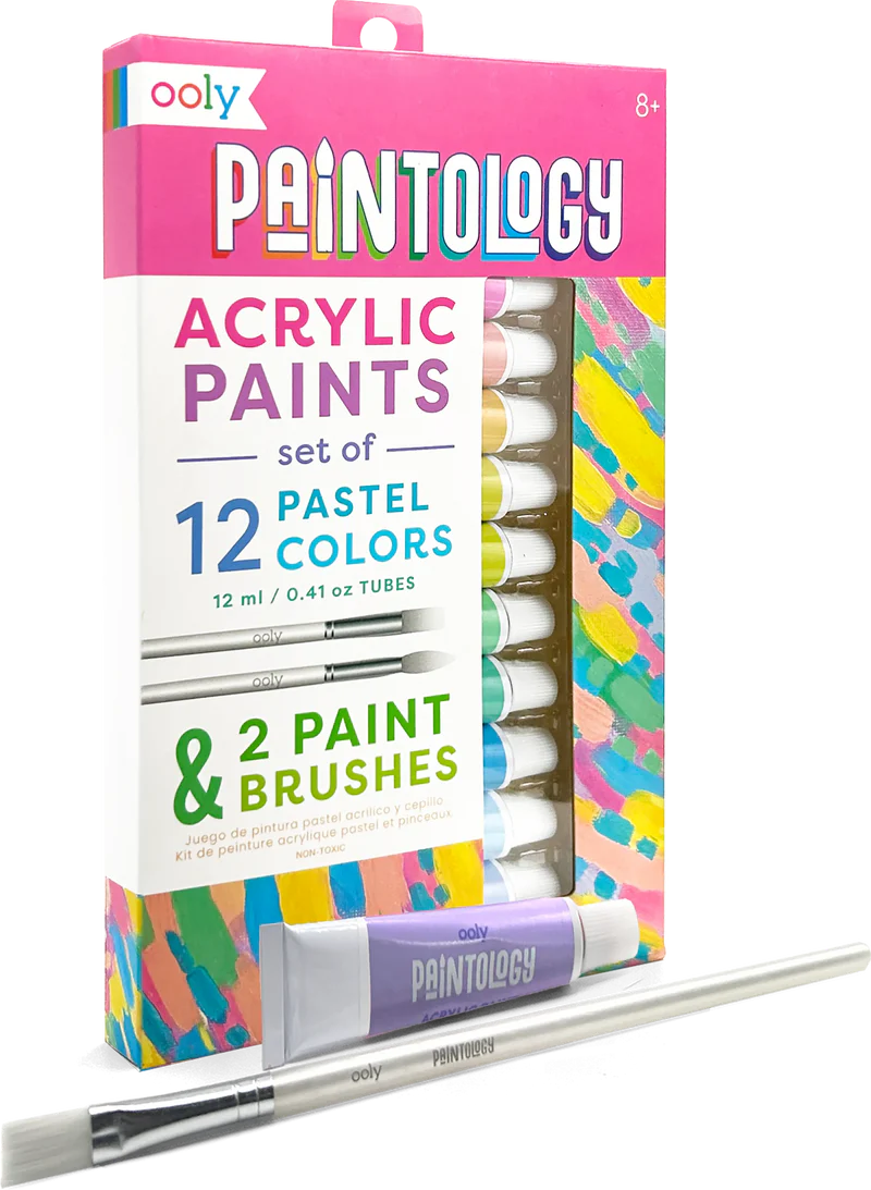 ooly Paintology Acrylic Paints - 12 Pastel Colors