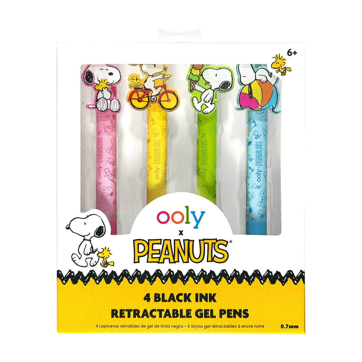 Peanuts Set of 4 Retractable Gel Pens