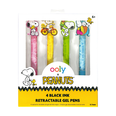 Peanuts Set of 4 Retractable Gel Pens