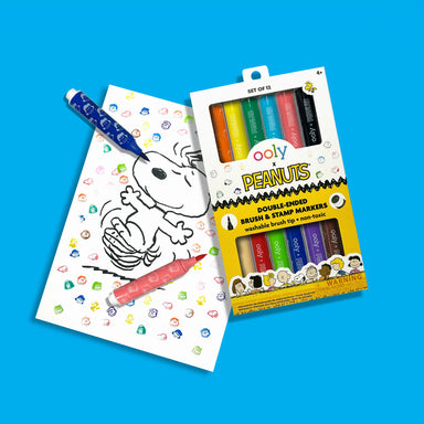 Peanuts Double Ended Brush and Stamp Markers