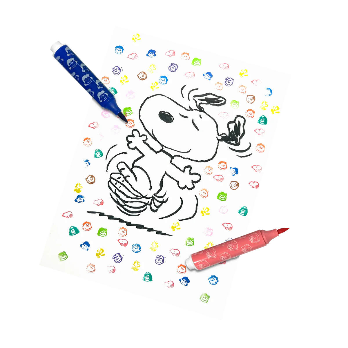 Peanuts Double Ended Brush and Stamp Markers