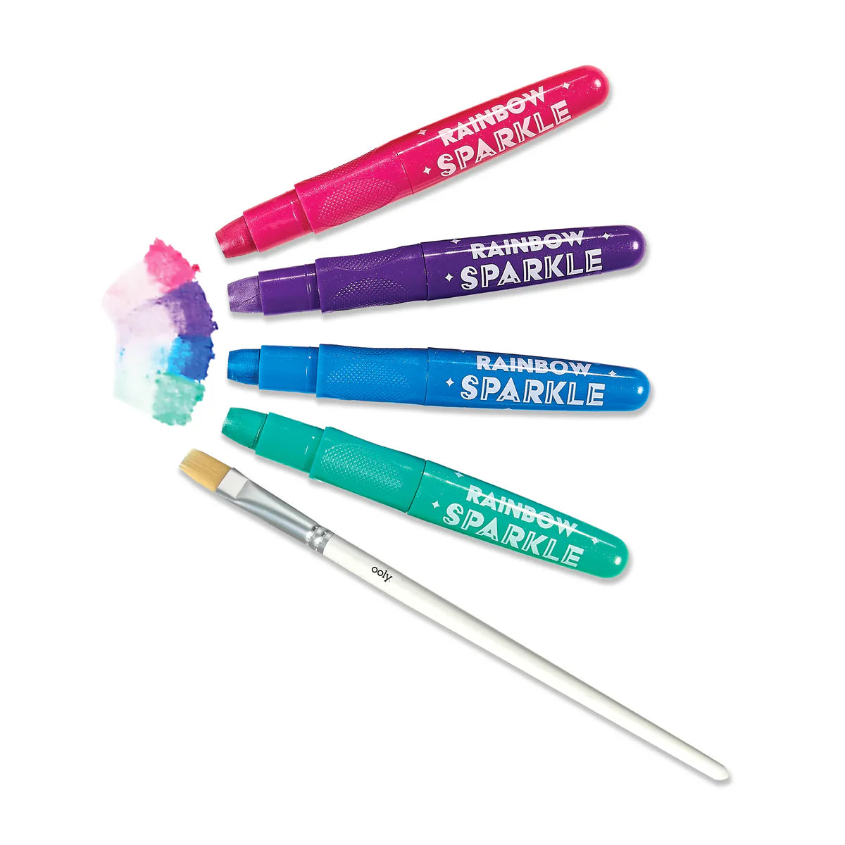 ooly Rainbow Sparkle Metallic Watercolor Gel Crayons - Set of 12