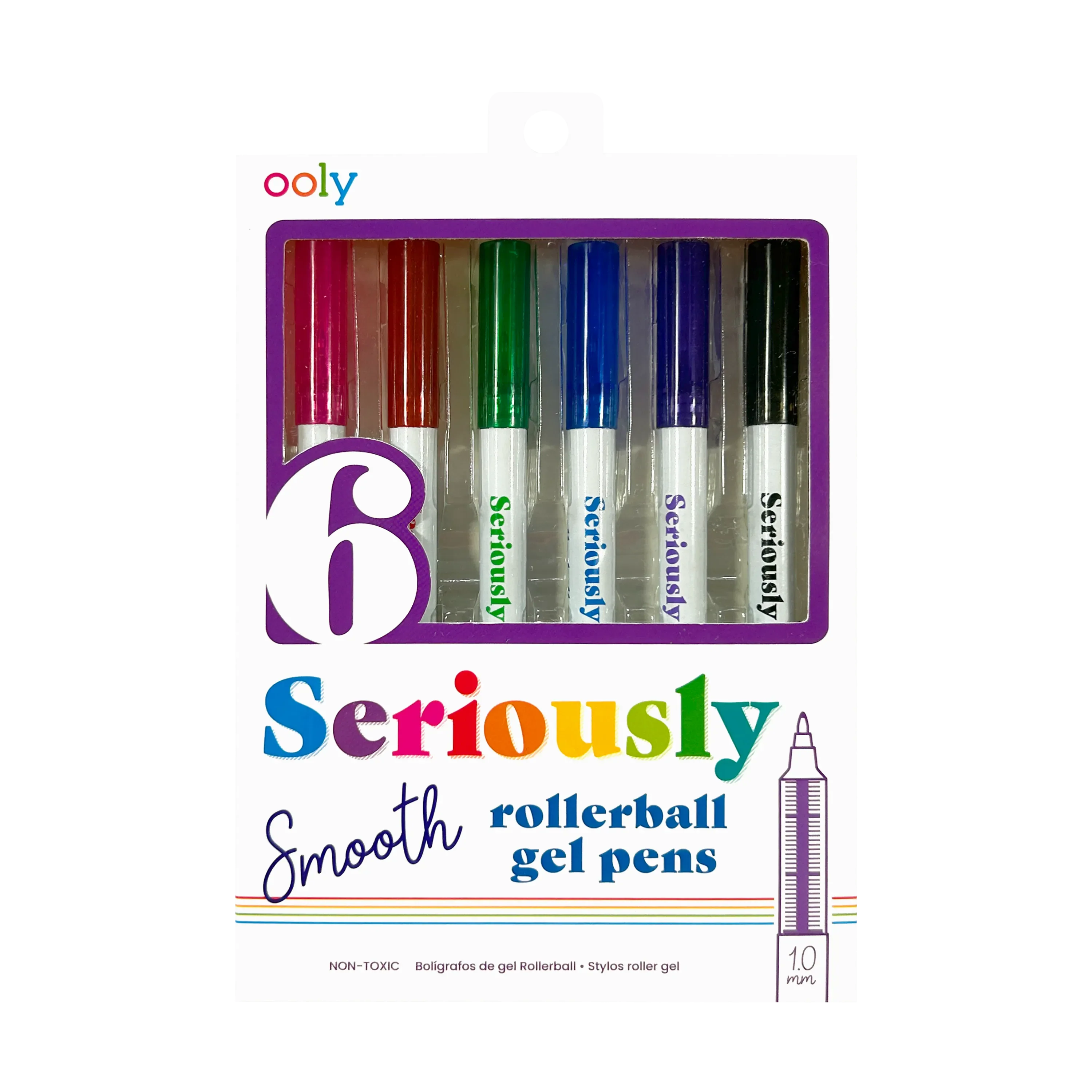 ooly Seriously Smooth Rollerball Gel Pens - Set of 6