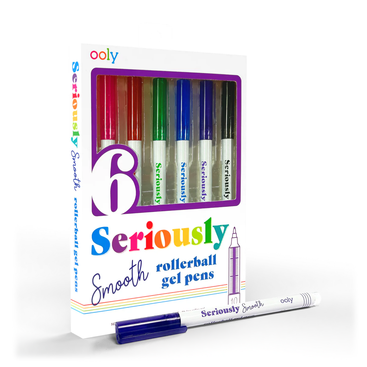 ooly Seriously Smooth Rollerball Gel Pens - Set of 6