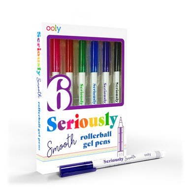 ooly Seriously Smooth Rollerball Gel Pens - Set of 6