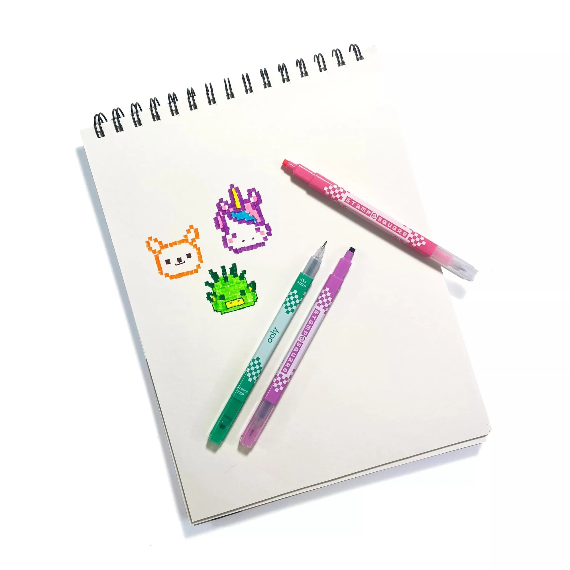 OOLY Stamp A Square 12 Double Ended Markers