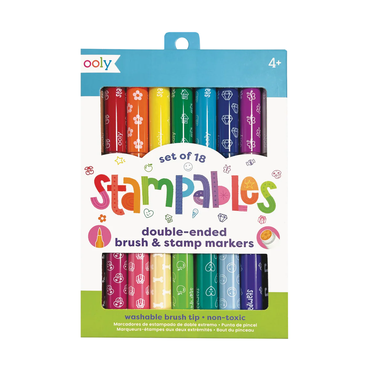 ooly Stampables Double Ended Brush and Stamp Markers