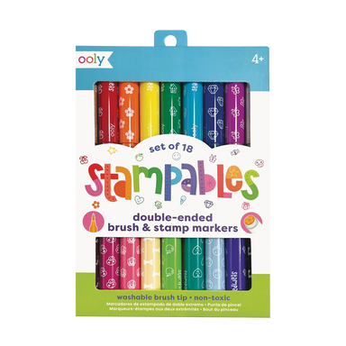 ooly Stampables Double Ended Brush and Stamp Markers