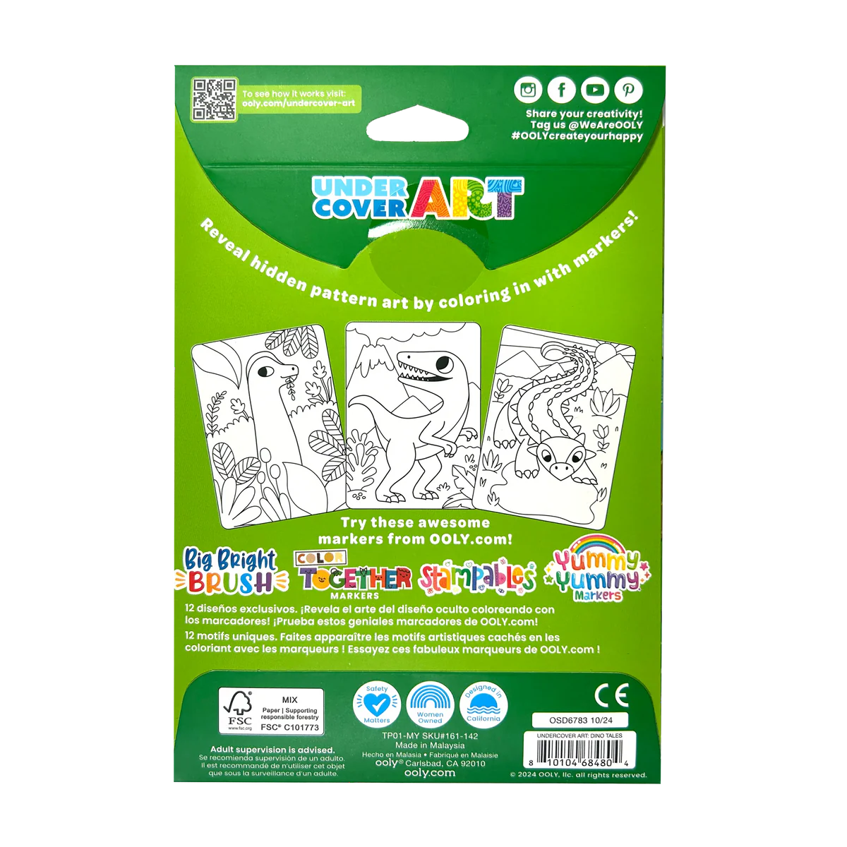 ooly Dino Tales Undercover Art Hidden Picture Coloring Pages