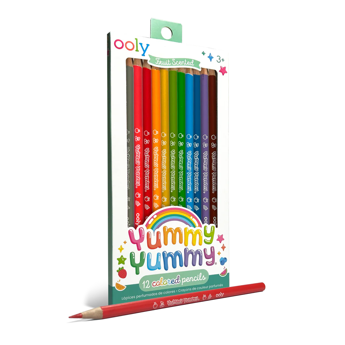 ooly Yummy Yummy 12 Fruit Scented Colored Pencils