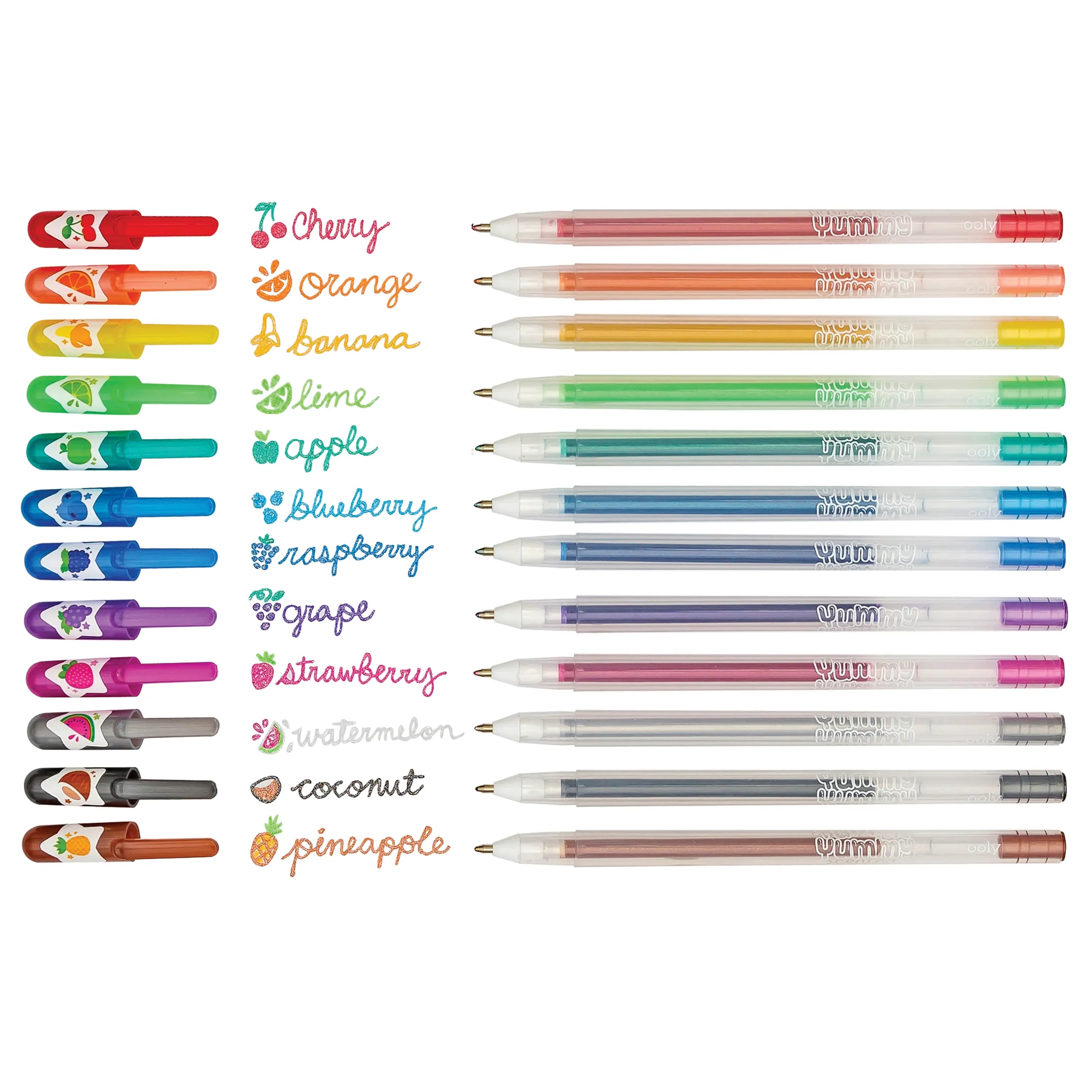 Yummy Yummy 12 Scented Glitter Gel Pens