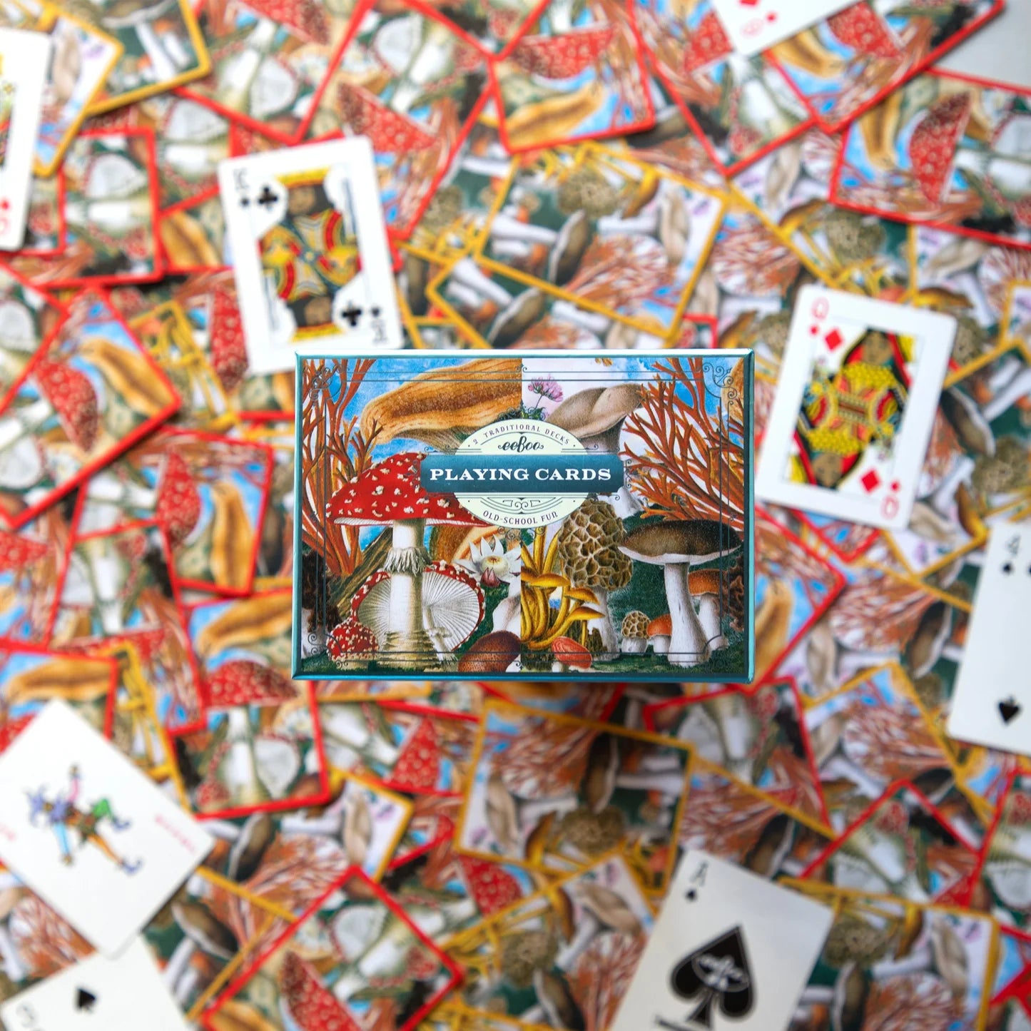 Mushroom Playing Cards - 2 Traditional Decks