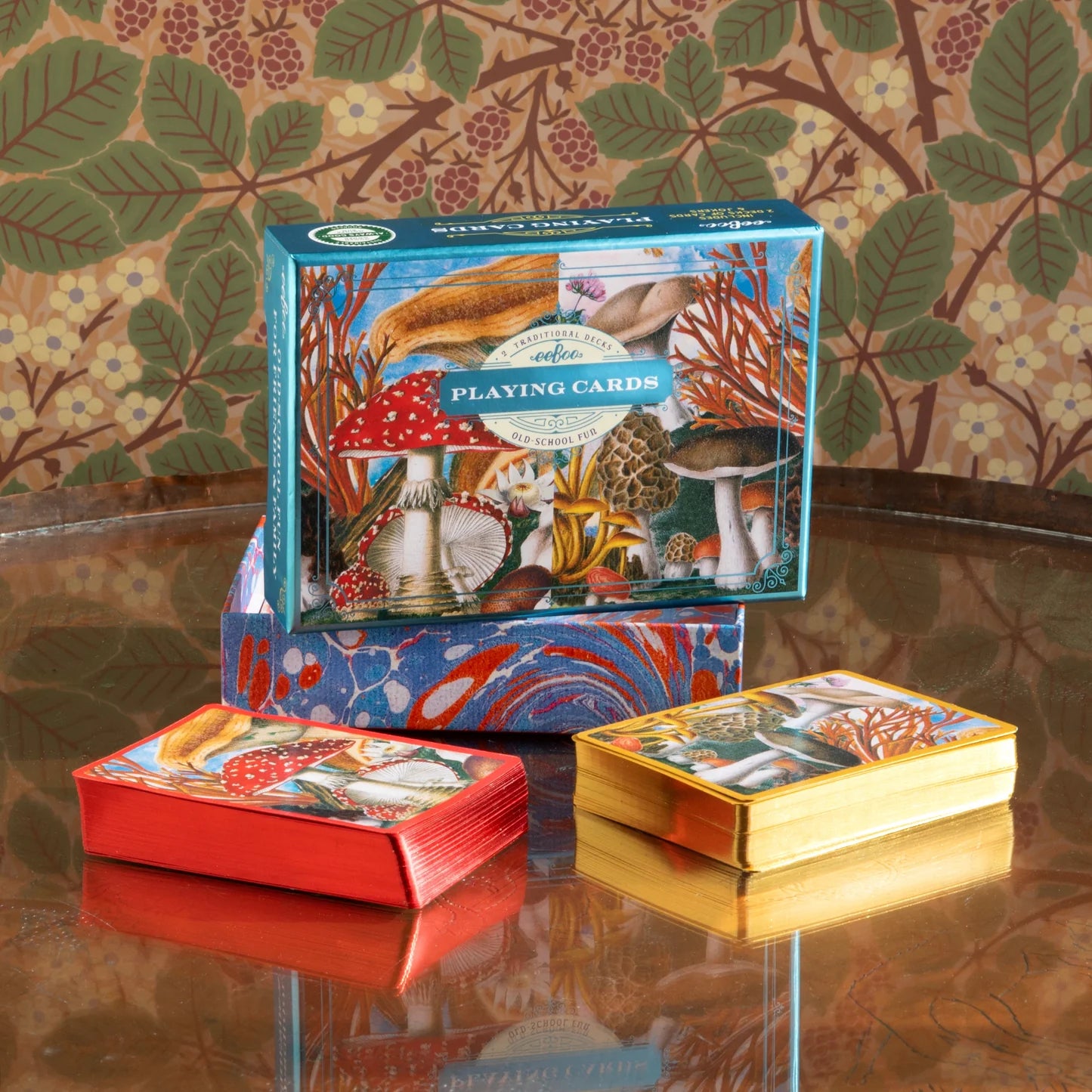 Mushroom Playing Cards - 2 Traditional Decks