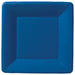 Navy Blue Classic Linen 7 Inch Square Salad or Dessert Plates    