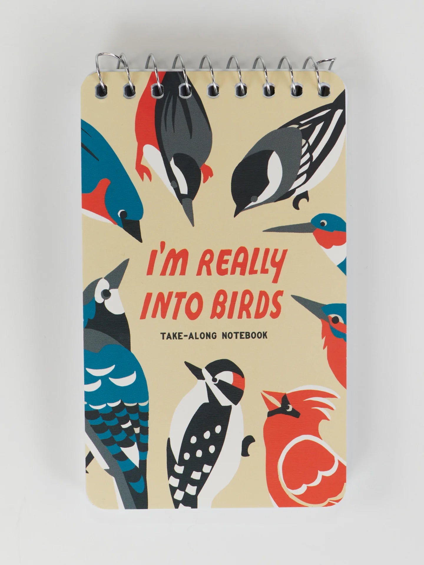 BLUQ I'm Really Into Birds. Take-Along Notebook 3x5 Spiral Notebook