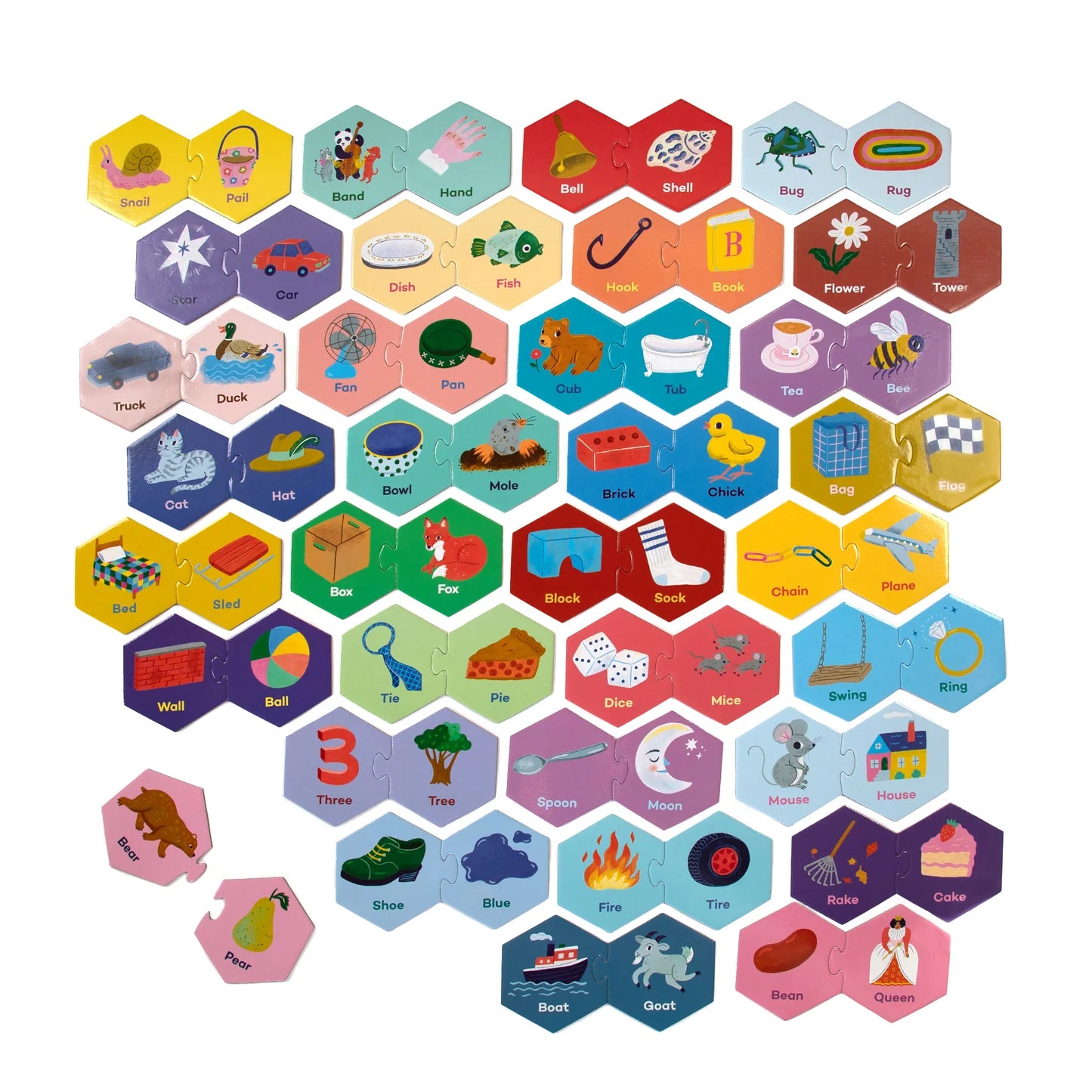 Rhyming Words Puzzle Pairs