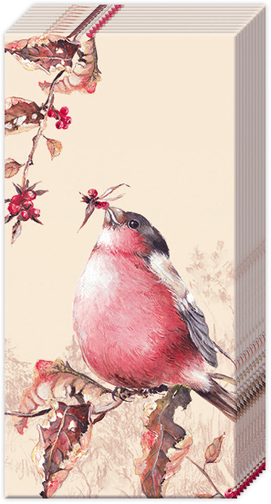 Beautiful Bullfinch Pocket Tissues    