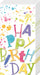 Birthday Splashes Pocket Tissues    