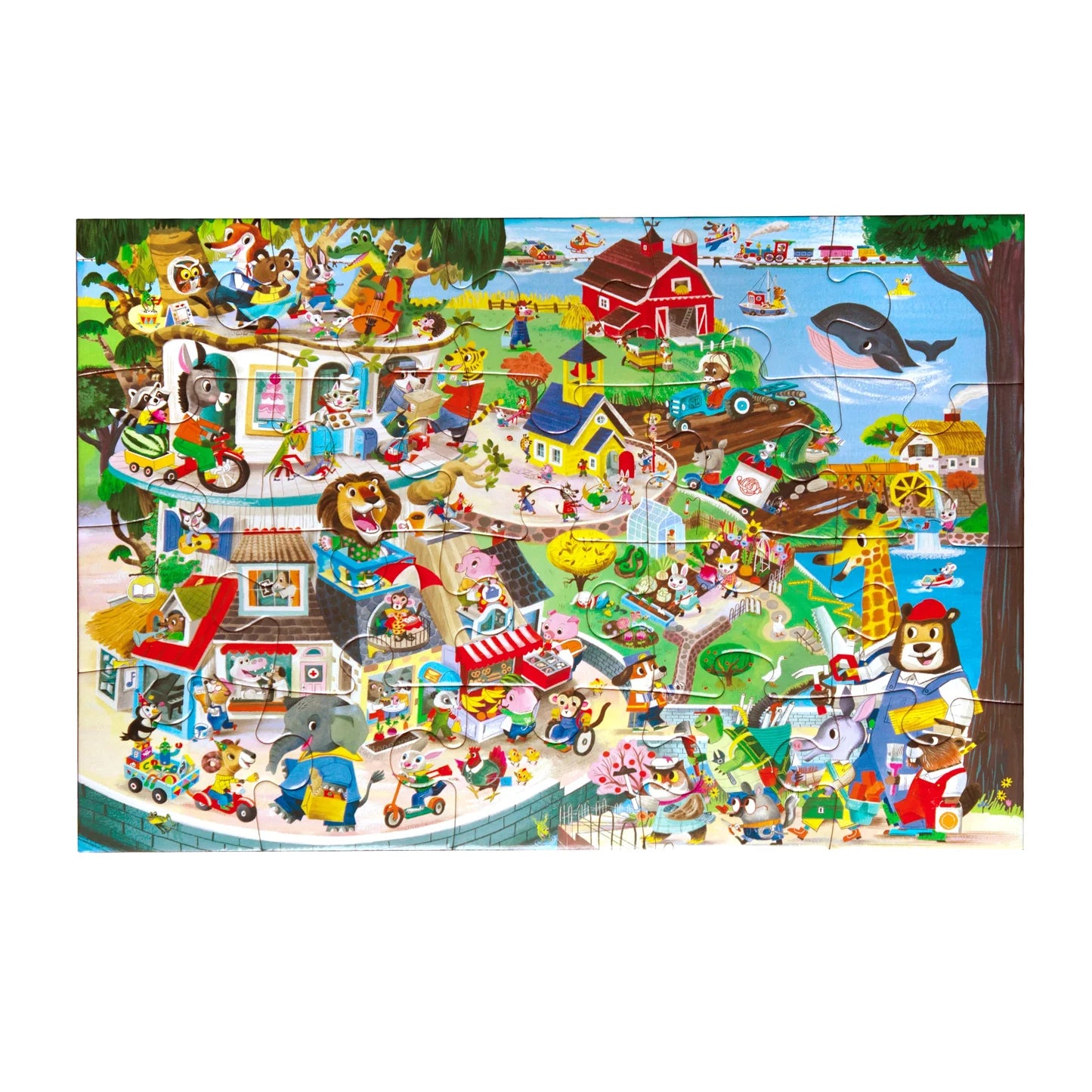 Animals in Town 20 Piece Puzzle