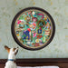 eeBoo Collecting Nature 500 Piece Round Puzzle