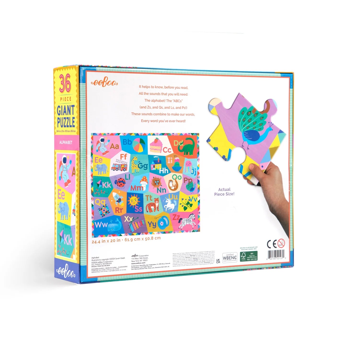 Alphabet 36 Piece Giant Floor Puzzle