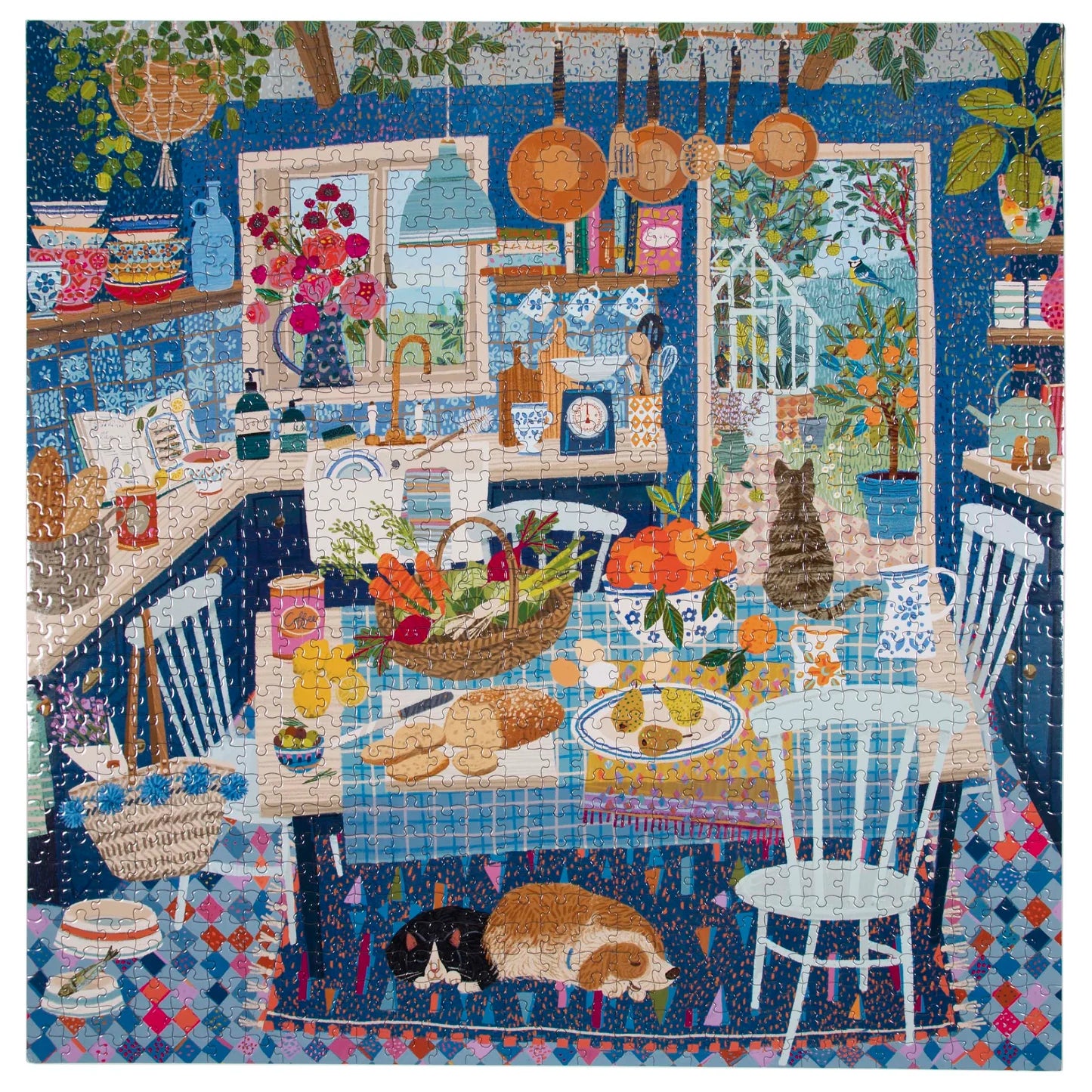 Blue Kitchen 1000 Piece Puzzle