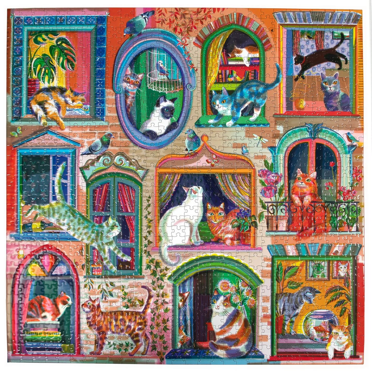 Cats In Windows 1000 Piece Puzzle