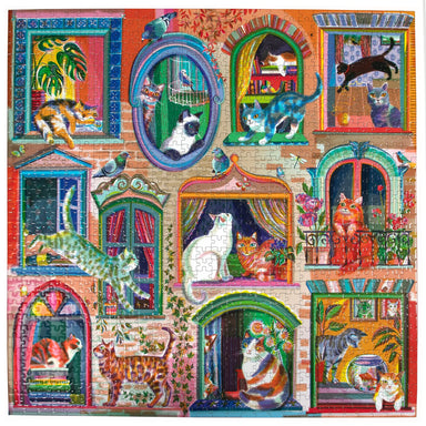 Cats In Windows 1000 Piece Puzzle