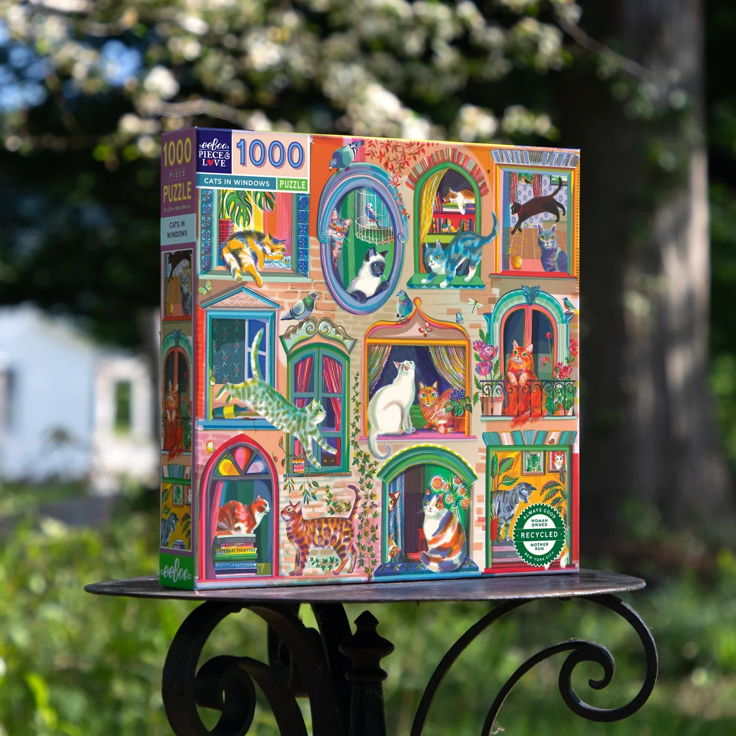 Cats In Windows 1000 Piece Puzzle