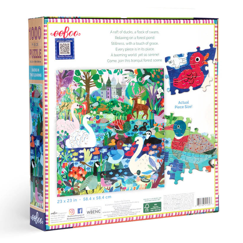 Ducks In The Clearing 1000 Piece Puzzle