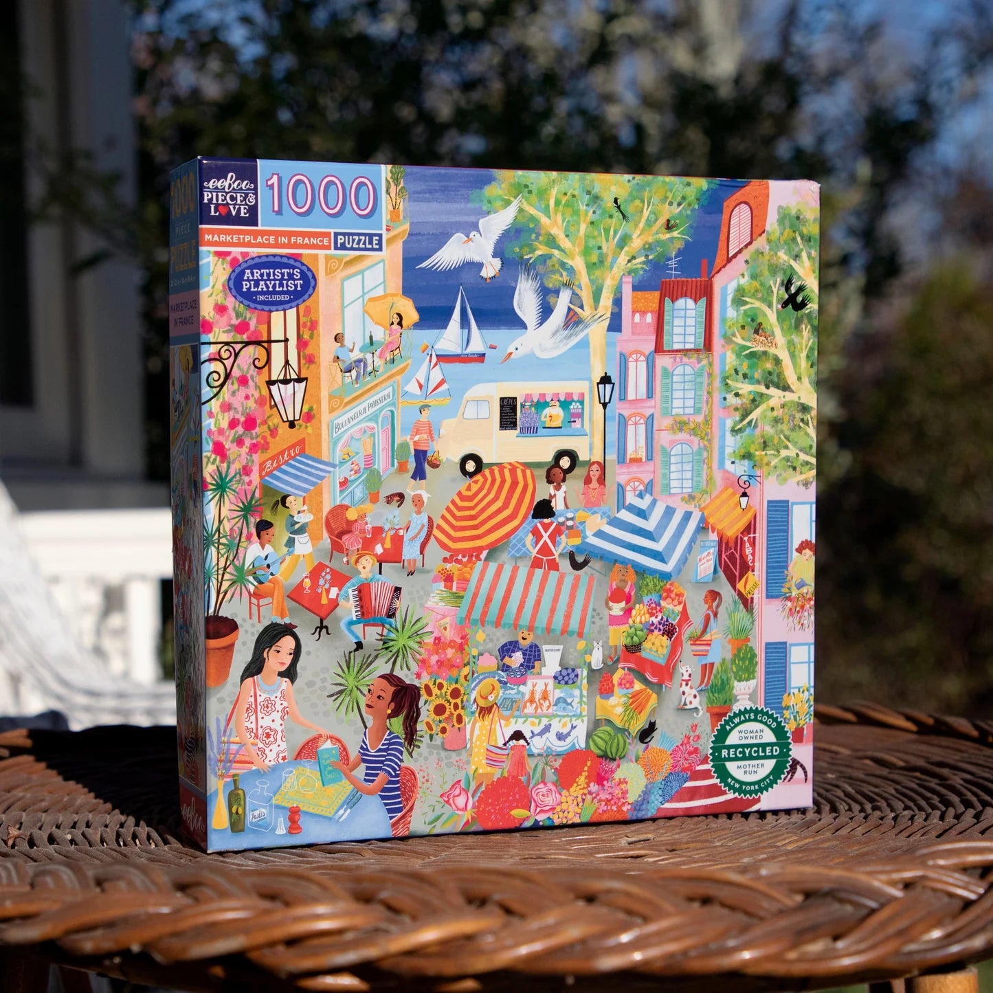 Marketplace In France 1000 Piece Puzzle