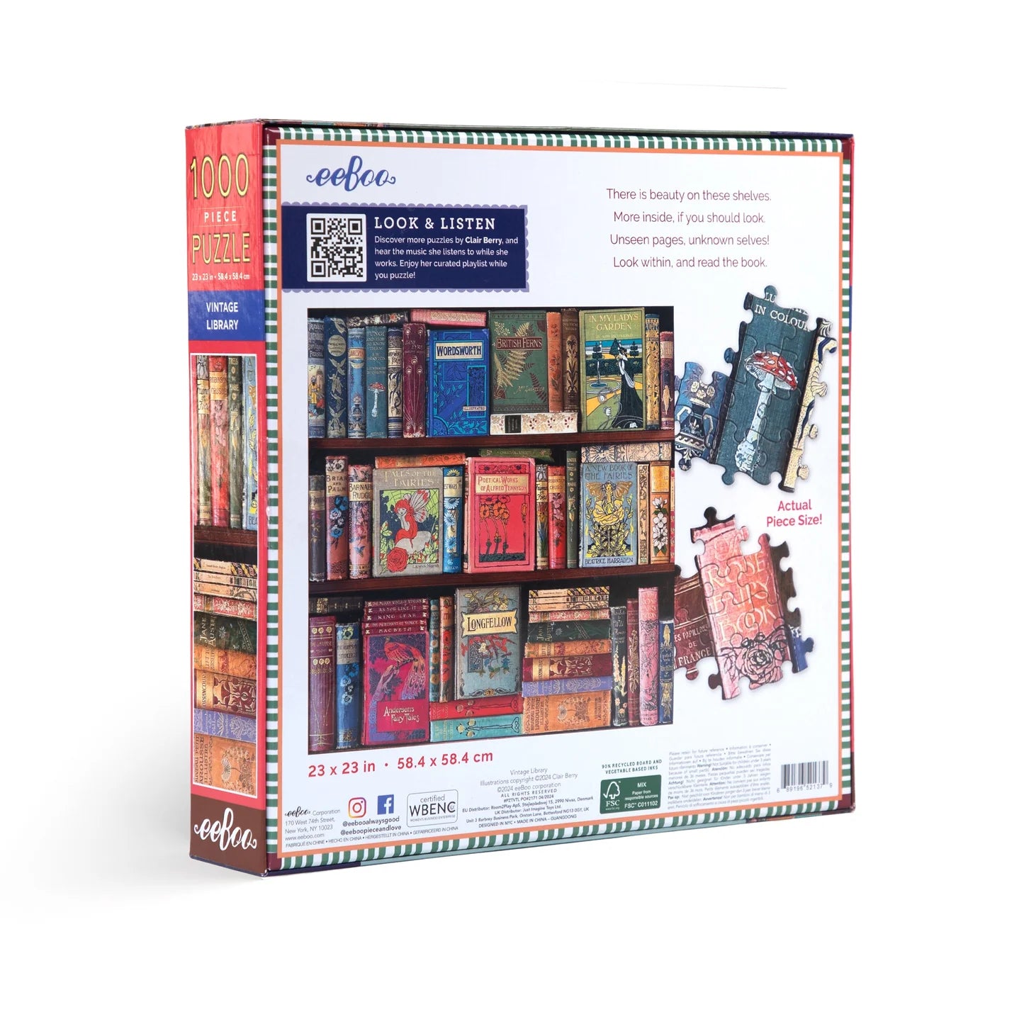 Vintage Library 1000 Piece Puzzle