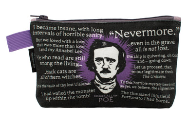 Edgar Allan Poe Zip Bag