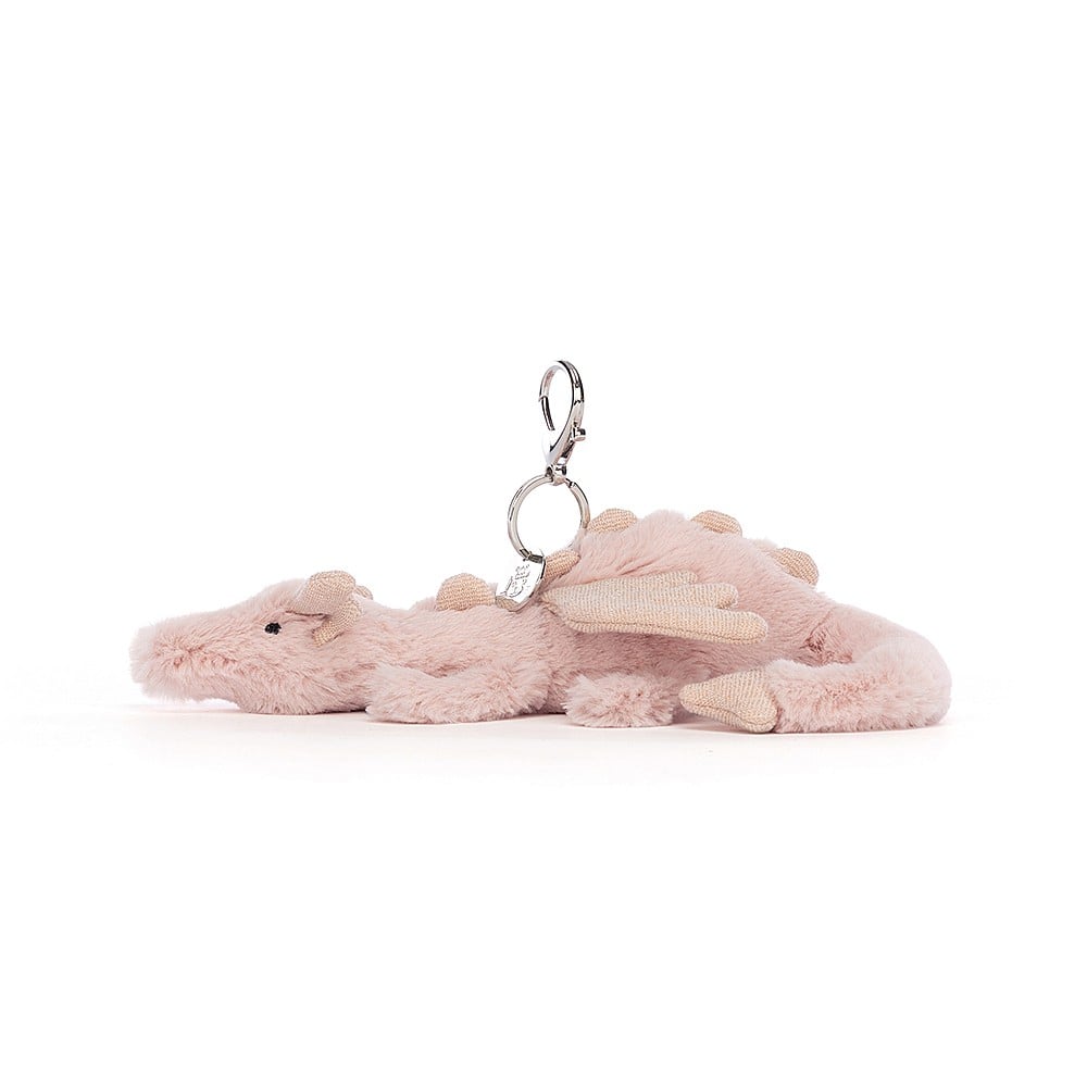 Jellycat Rose Dragon Bag Charm    