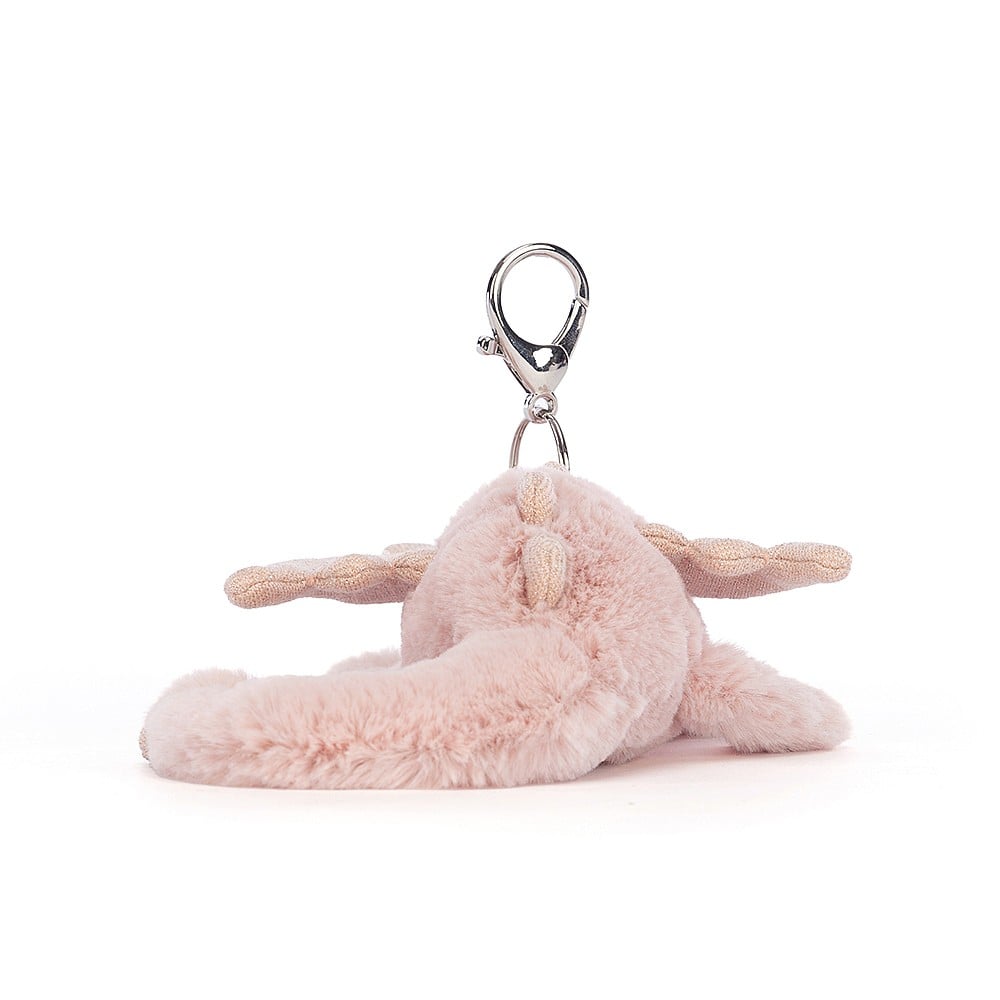 Jellycat Rose Dragon Bag Charm    