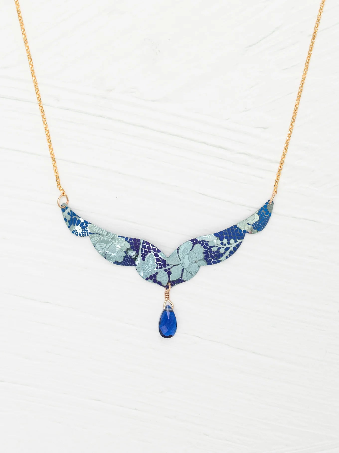 Holly Yashi Isla Necklace - Forever Blue    
