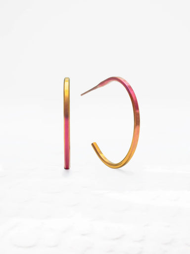 Holly Yashi Cyndi Hoop Earrings - Sunset    