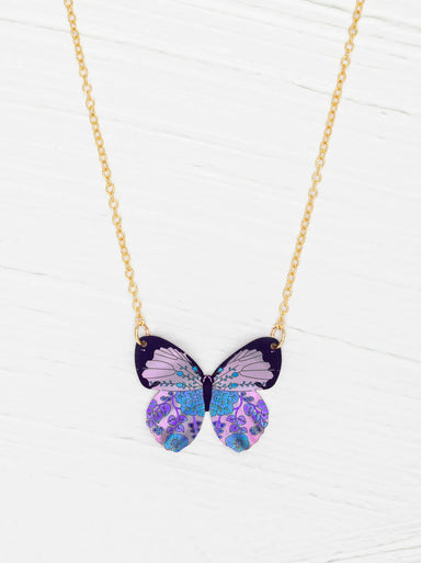 Holly Yashi Blooming Butterfly Necklace - Radiant Purple