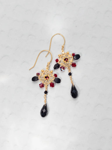 Holly Yashi Valentina Earrings - Scarlet    