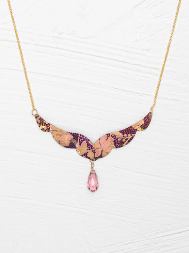 Holly Yashi Isla Necklace - Vintage Burgundy    
