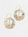 Holly Yashi Claire Earrings - Sage / Coral