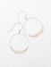 Holly Yashi Rosa Hoop Earrings - Silver / White    
