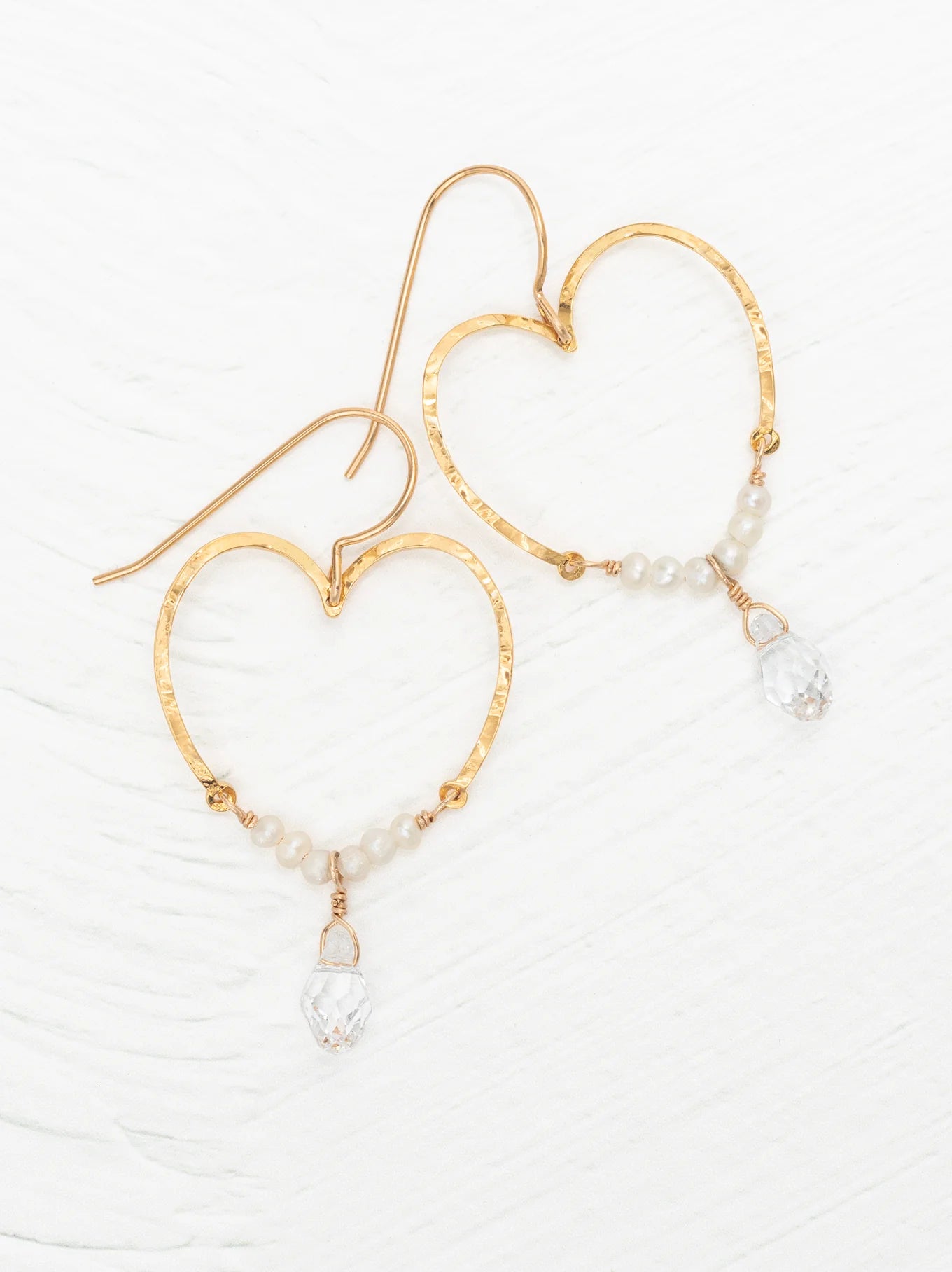 Holly Yashi Lucia Earrings - Gold/White    