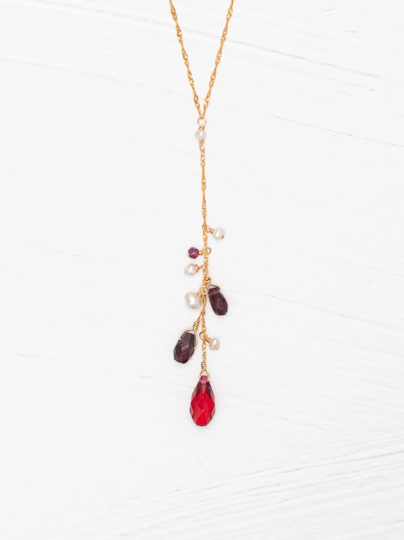 Holly Yashi Gabriella Necklace - Scarlet    