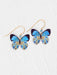 Holly Yashi Blooming Butterfly Earrings - Blue Radiance