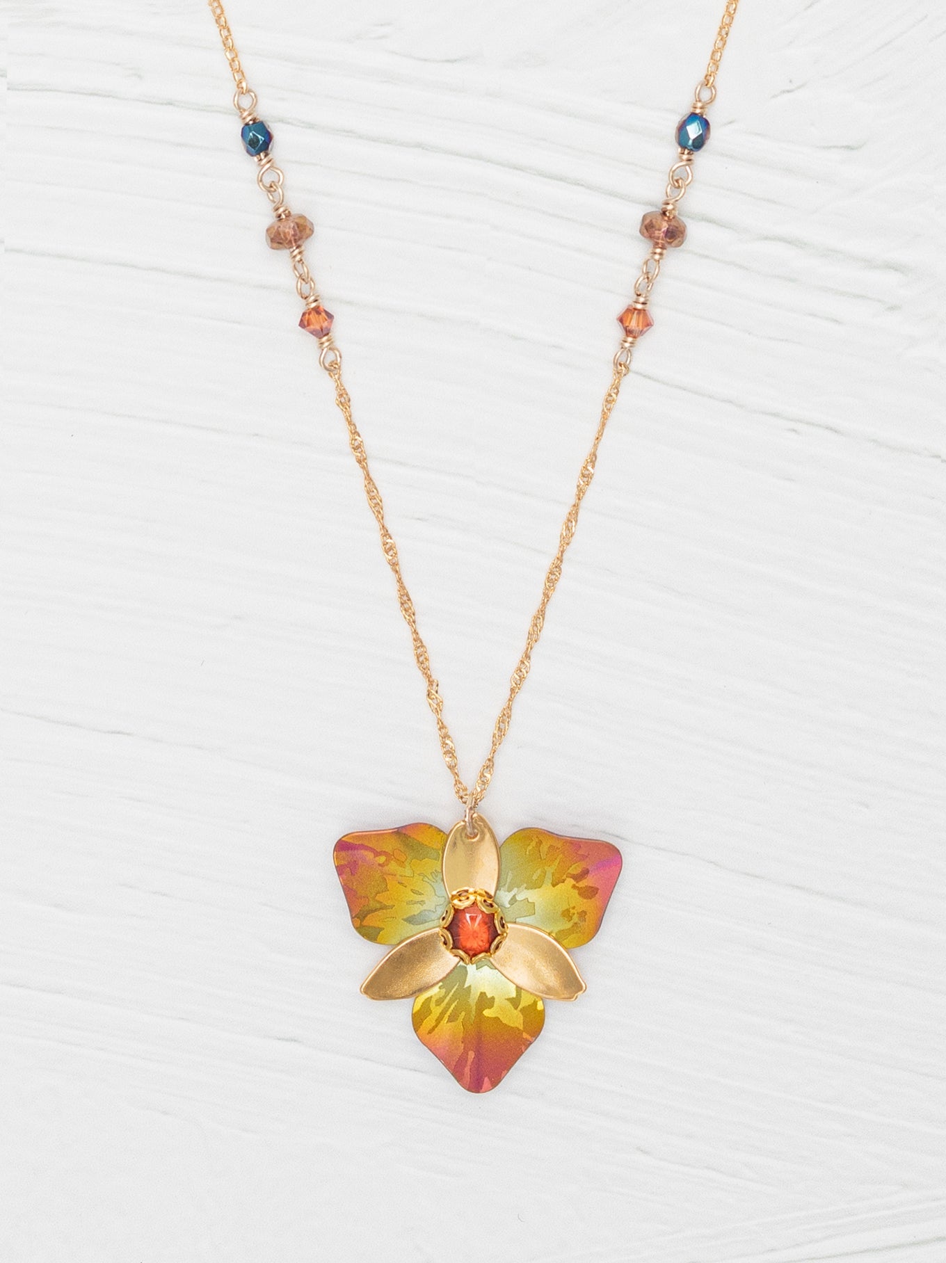 Holly Yashi Orla Pendant Necklace - Golden Mist    